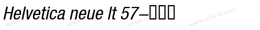 Helvetica neue lt 57字体转换